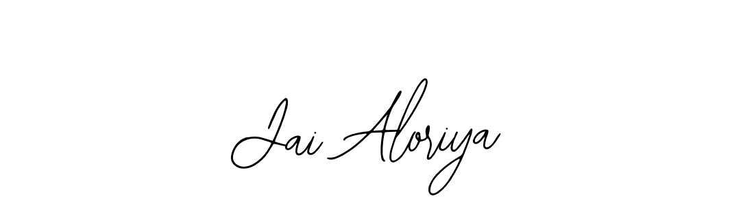 How to make Jai Aloriya name signature. Use Bearetta-2O07w style for creating short signs online. This is the latest handwritten sign. Jai Aloriya signature style 12 images and pictures png