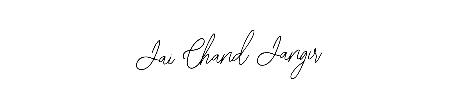 How to make Jai Chand Jangir name signature. Use Bearetta-2O07w style for creating short signs online. This is the latest handwritten sign. Jai Chand Jangir signature style 12 images and pictures png