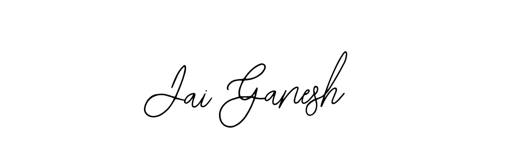 Design your own signature with our free online signature maker. With this signature software, you can create a handwritten (Bearetta-2O07w) signature for name Jai Ganesh. Jai Ganesh signature style 12 images and pictures png