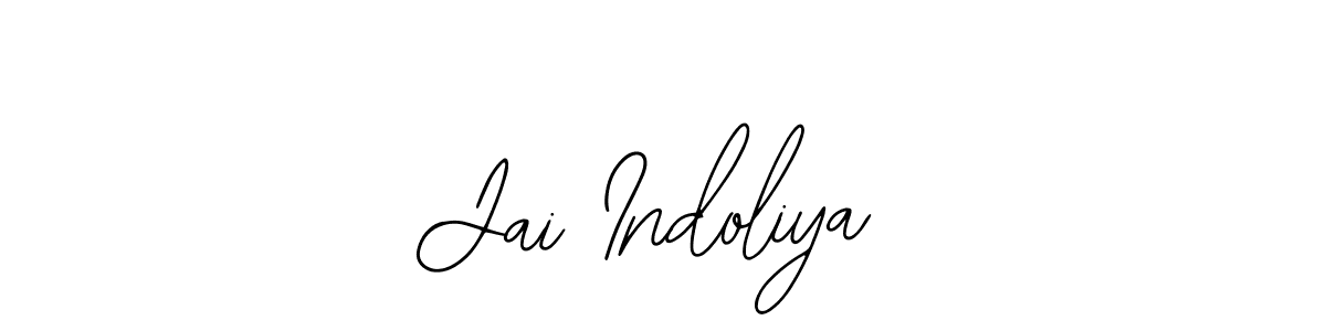 Also You can easily find your signature by using the search form. We will create Jai Indoliya name handwritten signature images for you free of cost using Bearetta-2O07w sign style. Jai Indoliya signature style 12 images and pictures png