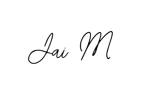 Design your own signature with our free online signature maker. With this signature software, you can create a handwritten (Bearetta-2O07w) signature for name Jai M. Jai M signature style 12 images and pictures png