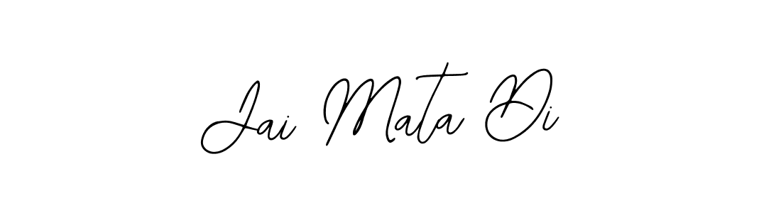 How to make Jai Mata Di name signature. Use Bearetta-2O07w style for creating short signs online. This is the latest handwritten sign. Jai Mata Di signature style 12 images and pictures png