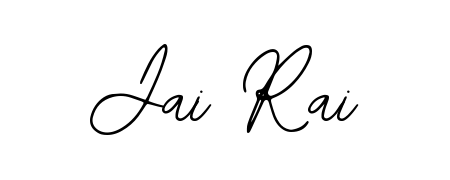 Discover how Jai Rai looks in an executive cursive font (Bearetta-2O07w). Perfect for legal documents, invoices, and certificates. Jai Rai signature style 12 images and pictures png