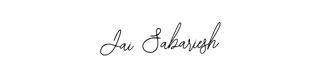 You should practise on your own different ways (Bearetta-2O07w) to write your name (Jai Sabariesh) in signature. don't let someone else do it for you. Jai Sabariesh signature style 12 images and pictures png
