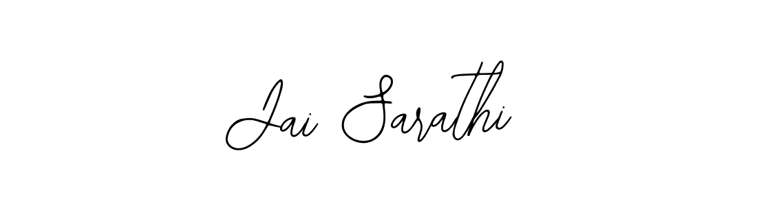 How to make Jai Sarathi name signature. Use Bearetta-2O07w style for creating short signs online. This is the latest handwritten sign. Jai Sarathi signature style 12 images and pictures png