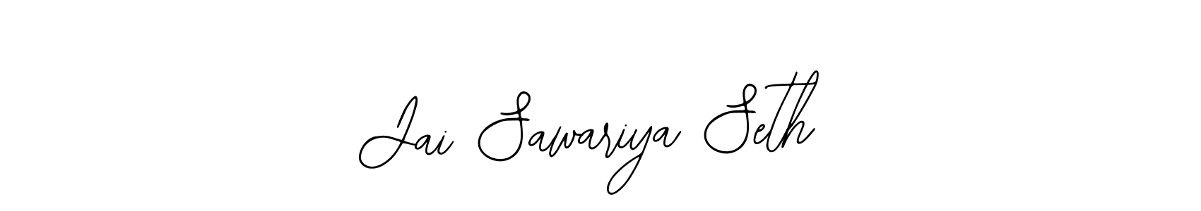 How to make Jai Sawariya Seth name signature. Use Bearetta-2O07w style for creating short signs online. This is the latest handwritten sign. Jai Sawariya Seth signature style 12 images and pictures png