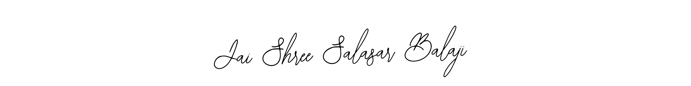 Use a signature maker to create a handwritten signature online. With this signature software, you can design (Bearetta-2O07w) your own signature for name Jai Shree Salasar Balaji. Jai Shree Salasar Balaji signature style 12 images and pictures png