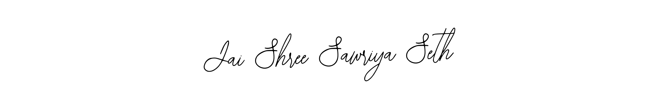 Use a signature maker to create a handwritten signature online. With this signature software, you can design (Bearetta-2O07w) your own signature for name Jai Shree Sawriya Seth. Jai Shree Sawriya Seth signature style 12 images and pictures png