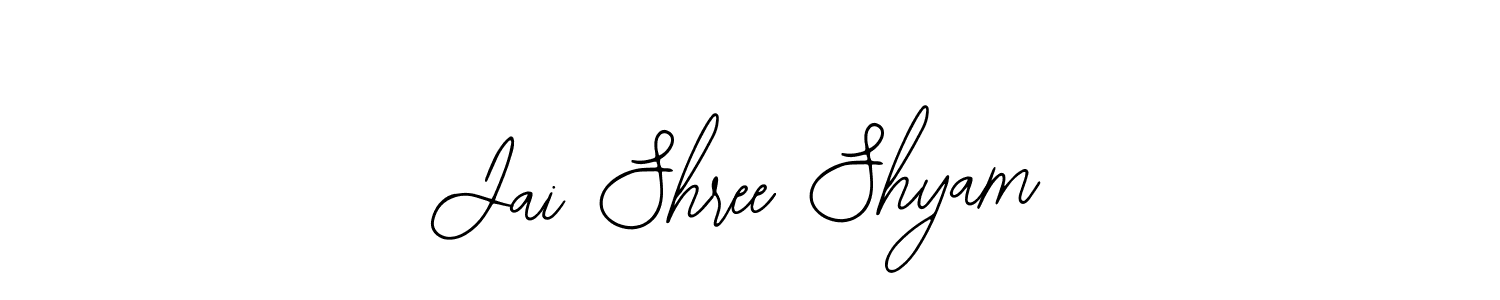 Also You can easily find your signature by using the search form. We will create Jai Shree Shyam name handwritten signature images for you free of cost using Bearetta-2O07w sign style. Jai Shree Shyam signature style 12 images and pictures png