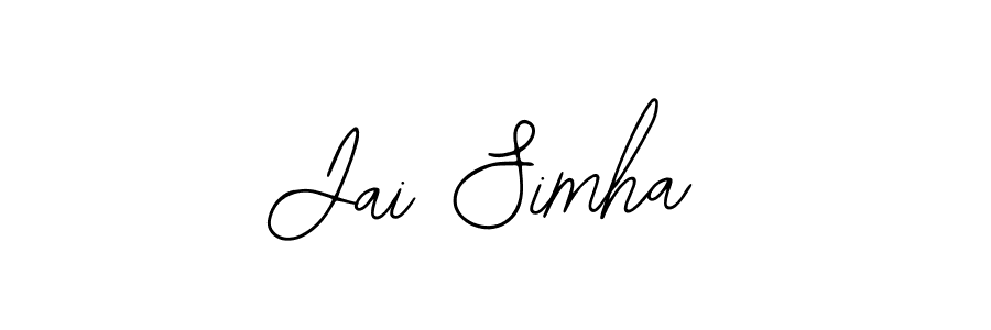 Jai Simha stylish signature style. Best Handwritten Sign (Bearetta-2O07w) for my name. Handwritten Signature Collection Ideas for my name Jai Simha. Jai Simha signature style 12 images and pictures png