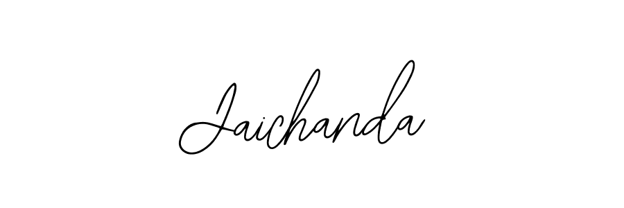 Use a signature maker to create a handwritten signature online. With this signature software, you can design (Bearetta-2O07w) your own signature for name Jaichanda. Jaichanda signature style 12 images and pictures png