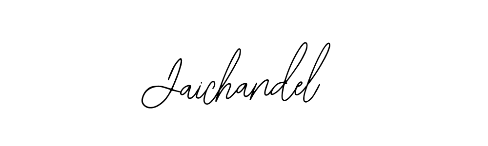 How to make Jaichandel name signature. Use Bearetta-2O07w style for creating short signs online. This is the latest handwritten sign. Jaichandel signature style 12 images and pictures png