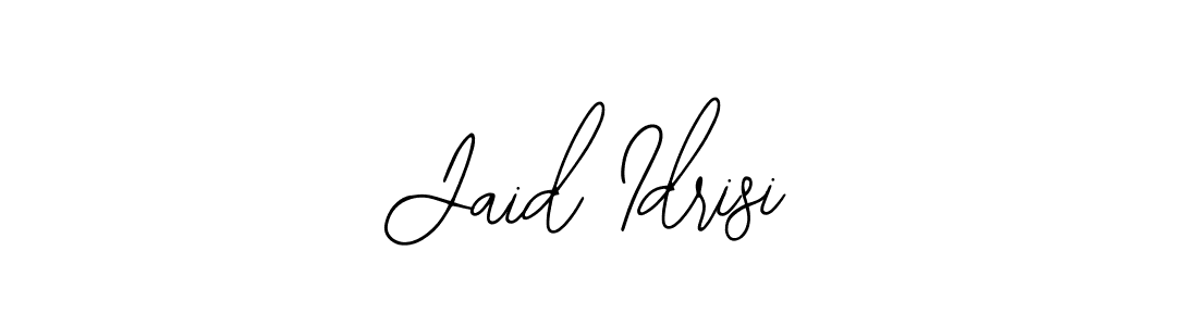 How to make Jaid Idrisi name signature. Use Bearetta-2O07w style for creating short signs online. This is the latest handwritten sign. Jaid Idrisi signature style 12 images and pictures png