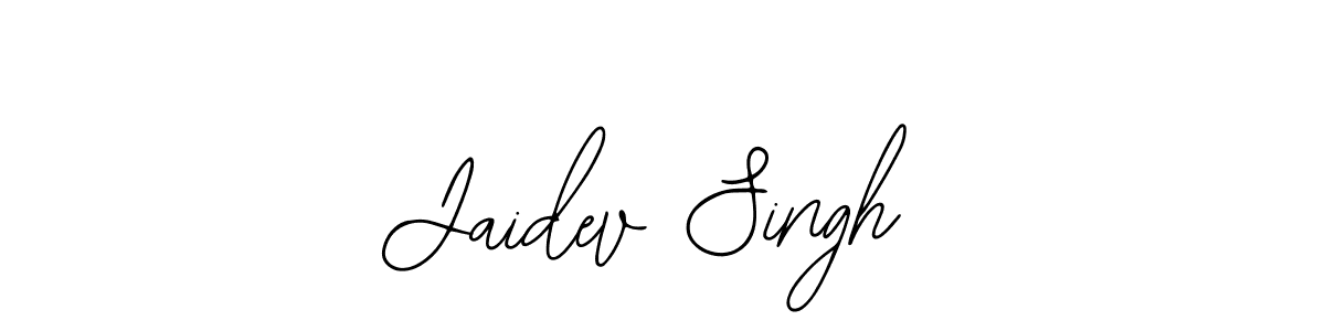 The best way (Bearetta-2O07w) to make a short signature is to pick only two or three words in your name. The name Jaidev Singh include a total of six letters. For converting this name. Jaidev Singh signature style 12 images and pictures png