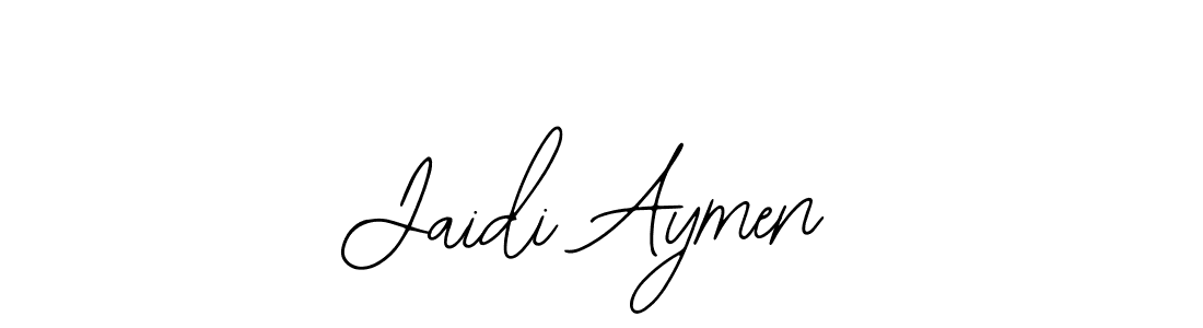 You should practise on your own different ways (Bearetta-2O07w) to write your name (Jaidi Aymen) in signature. don't let someone else do it for you. Jaidi Aymen signature style 12 images and pictures png