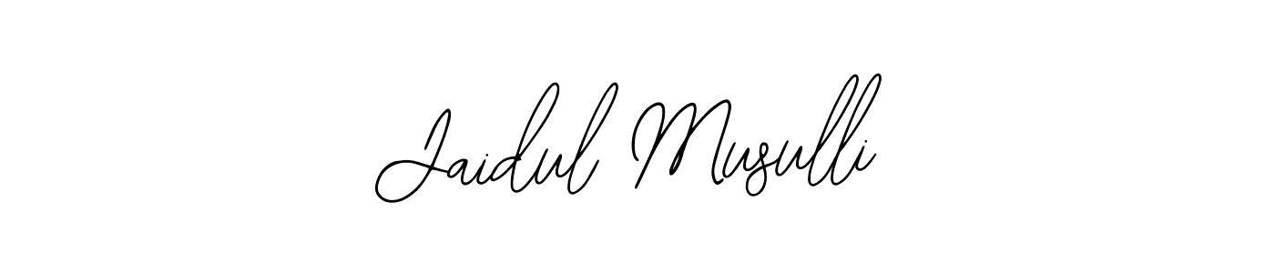 How to make Jaidul Musulli signature? Bearetta-2O07w is a professional autograph style. Create handwritten signature for Jaidul Musulli name. Jaidul Musulli signature style 12 images and pictures png