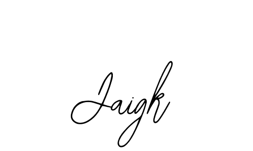 Design your own signature with our free online signature maker. With this signature software, you can create a handwritten (Bearetta-2O07w) signature for name Jaigk. Jaigk signature style 12 images and pictures png