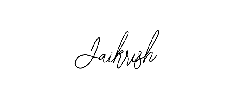 Similarly Bearetta-2O07w is the best handwritten signature design. Signature creator online .You can use it as an online autograph creator for name Jaikrish. Jaikrish signature style 12 images and pictures png