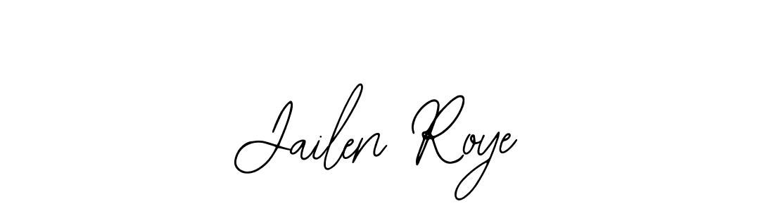 Use a signature maker to create a handwritten signature online. With this signature software, you can design (Bearetta-2O07w) your own signature for name Jailen Roye. Jailen Roye signature style 12 images and pictures png