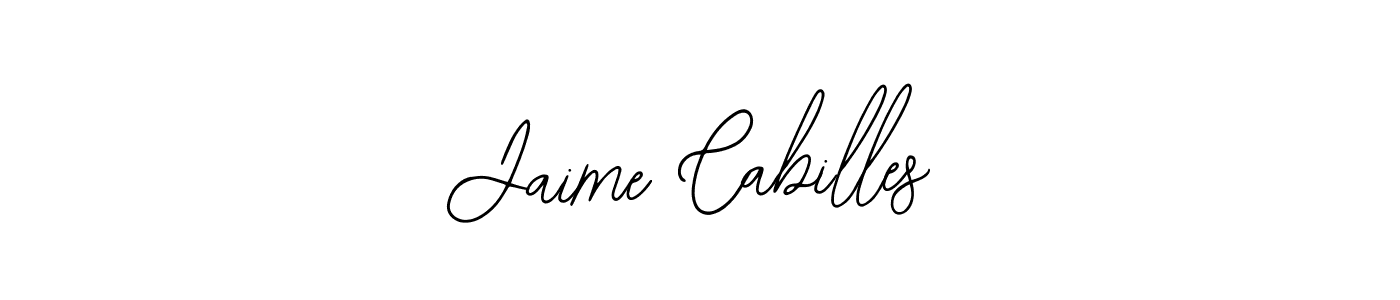 How to make Jaime Cabilles name signature. Use Bearetta-2O07w style for creating short signs online. This is the latest handwritten sign. Jaime Cabilles signature style 12 images and pictures png