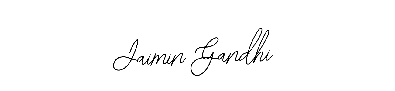 You should practise on your own different ways (Bearetta-2O07w) to write your name (Jaimin Gandhi) in signature. don't let someone else do it for you. Jaimin Gandhi signature style 12 images and pictures png