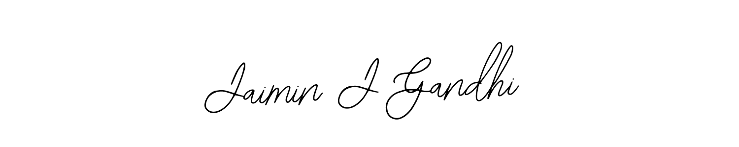 Make a beautiful signature design for name Jaimin J Gandhi. With this signature (Bearetta-2O07w) style, you can create a handwritten signature for free. Jaimin J Gandhi signature style 12 images and pictures png