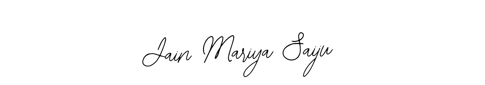 Also You can easily find your signature by using the search form. We will create Jain Mariya Saiju name handwritten signature images for you free of cost using Bearetta-2O07w sign style. Jain Mariya Saiju signature style 12 images and pictures png