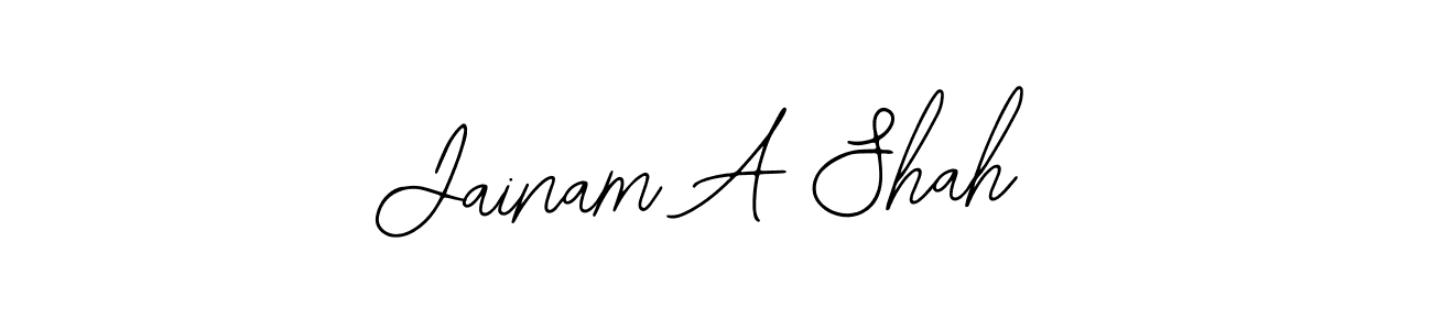 Create a beautiful signature design for name Jainam A Shah. With this signature (Bearetta-2O07w) fonts, you can make a handwritten signature for free. Jainam A Shah signature style 12 images and pictures png