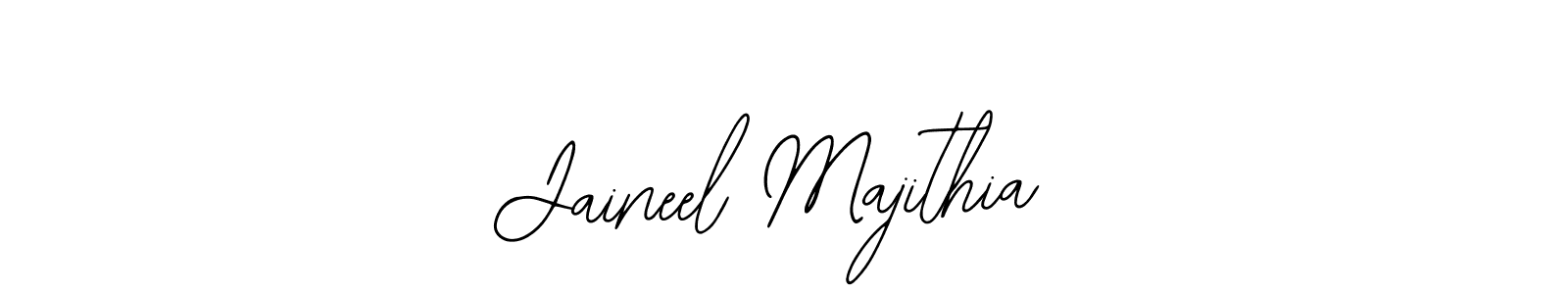 How to make Jaineel Majithia name signature. Use Bearetta-2O07w style for creating short signs online. This is the latest handwritten sign. Jaineel Majithia signature style 12 images and pictures png