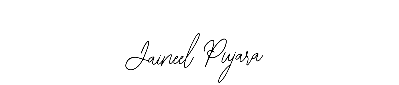 Use a signature maker to create a handwritten signature online. With this signature software, you can design (Bearetta-2O07w) your own signature for name Jaineel Pujara. Jaineel Pujara signature style 12 images and pictures png