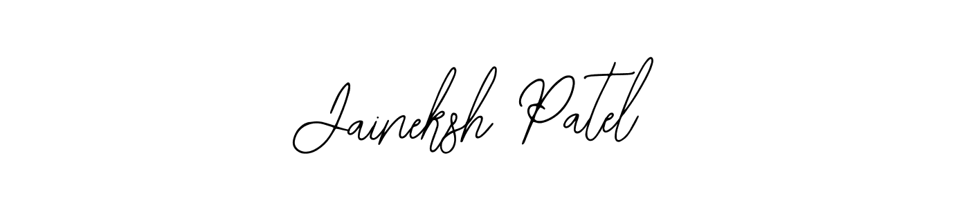 Use a signature maker to create a handwritten signature online. With this signature software, you can design (Bearetta-2O07w) your own signature for name Jaineksh Patel. Jaineksh Patel signature style 12 images and pictures png