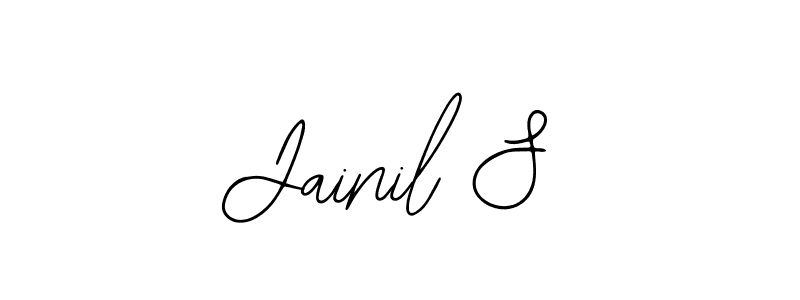 You should practise on your own different ways (Bearetta-2O07w) to write your name (Jainil S) in signature. don't let someone else do it for you. Jainil S signature style 12 images and pictures png