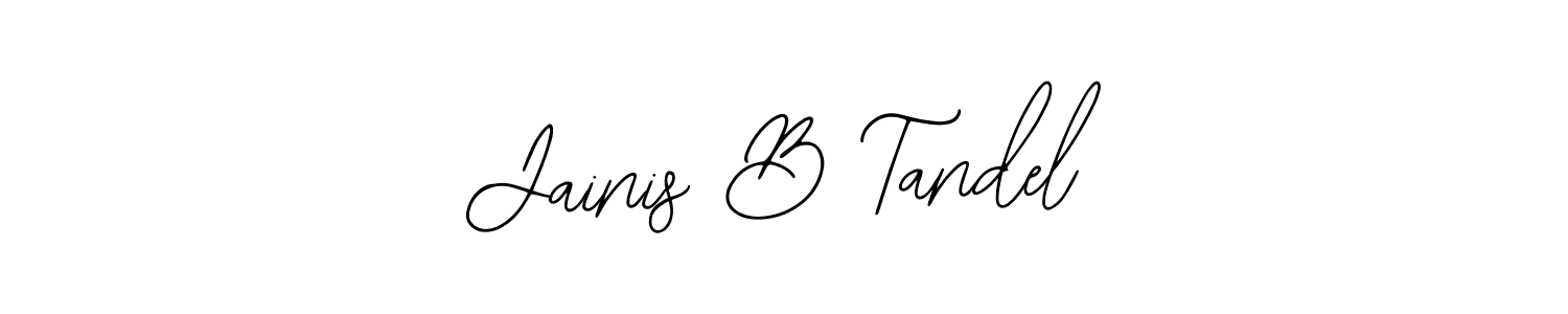 Jainis B Tandel stylish signature style. Best Handwritten Sign (Bearetta-2O07w) for my name. Handwritten Signature Collection Ideas for my name Jainis B Tandel. Jainis B Tandel signature style 12 images and pictures png