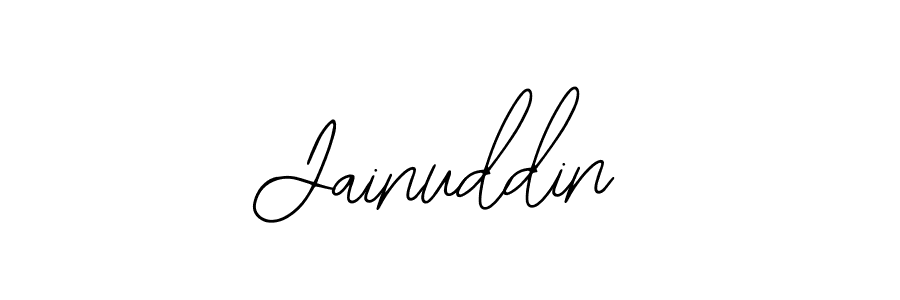 You should practise on your own different ways (Bearetta-2O07w) to write your name (Jainuddin) in signature. don't let someone else do it for you. Jainuddin signature style 12 images and pictures png