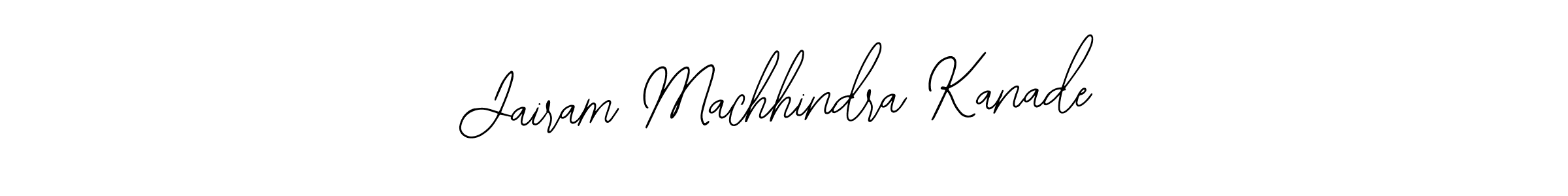 The best way (Bearetta-2O07w) to make a short signature is to pick only two or three words in your name. The name Jairam Machhindra Kanade include a total of six letters. For converting this name. Jairam Machhindra Kanade signature style 12 images and pictures png