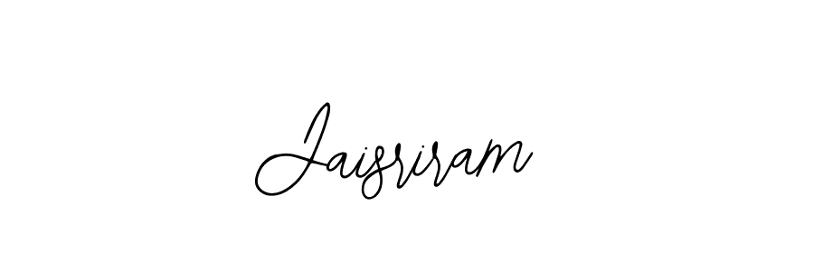 Design your own signature with our free online signature maker. With this signature software, you can create a handwritten (Bearetta-2O07w) signature for name Jaisriram. Jaisriram signature style 12 images and pictures png