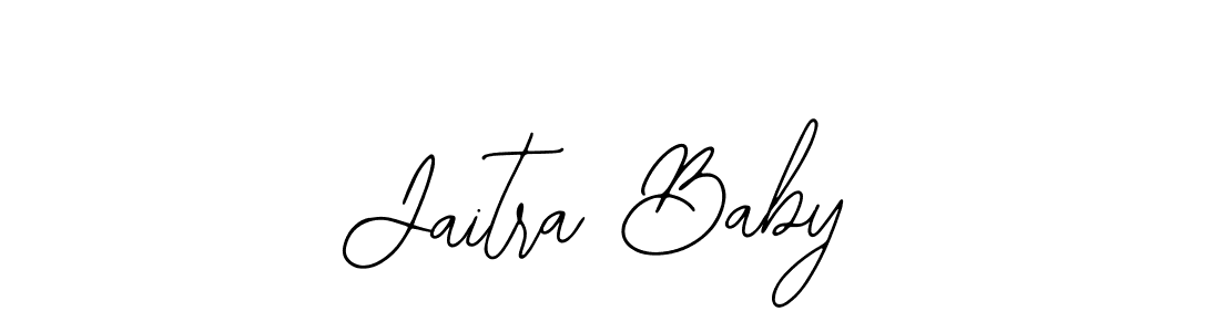How to make Jaitra Baby name signature. Use Bearetta-2O07w style for creating short signs online. This is the latest handwritten sign. Jaitra Baby signature style 12 images and pictures png