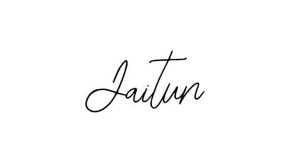 The best way (Bearetta-2O07w) to make a short signature is to pick only two or three words in your name. The name Jaitun include a total of six letters. For converting this name. Jaitun signature style 12 images and pictures png