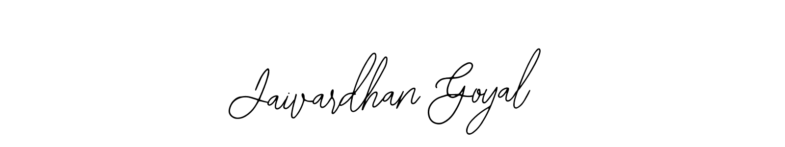Bearetta-2O07w is a professional signature style that is perfect for those who want to add a touch of class to their signature. It is also a great choice for those who want to make their signature more unique. Get Jaivardhan Goyal name to fancy signature for free. Jaivardhan Goyal signature style 12 images and pictures png