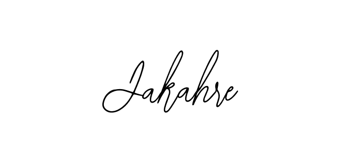Use a signature maker to create a handwritten signature online. With this signature software, you can design (Bearetta-2O07w) your own signature for name Jakahre. Jakahre signature style 12 images and pictures png