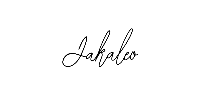 Use a signature maker to create a handwritten signature online. With this signature software, you can design (Bearetta-2O07w) your own signature for name Jakaleo. Jakaleo signature style 12 images and pictures png