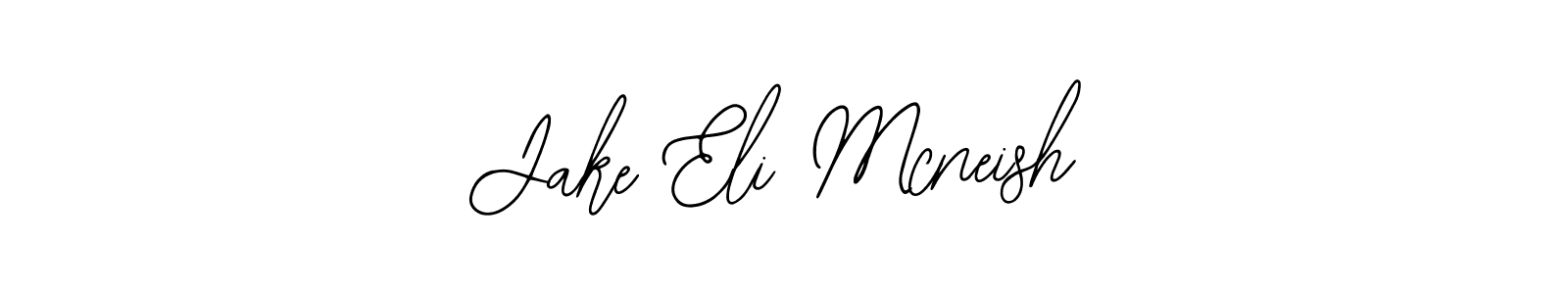 The best way (Bearetta-2O07w) to make a short signature is to pick only two or three words in your name. The name Jake Eli Mcneish include a total of six letters. For converting this name. Jake Eli Mcneish signature style 12 images and pictures png