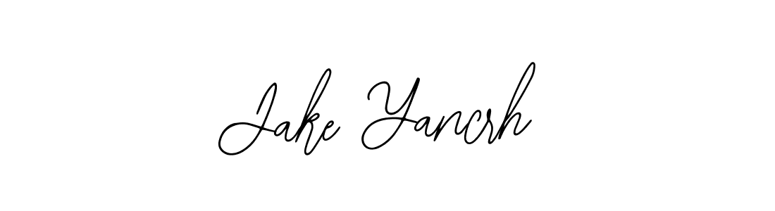 Design your own signature with our free online signature maker. With this signature software, you can create a handwritten (Bearetta-2O07w) signature for name Jake Yancrh. Jake Yancrh signature style 12 images and pictures png