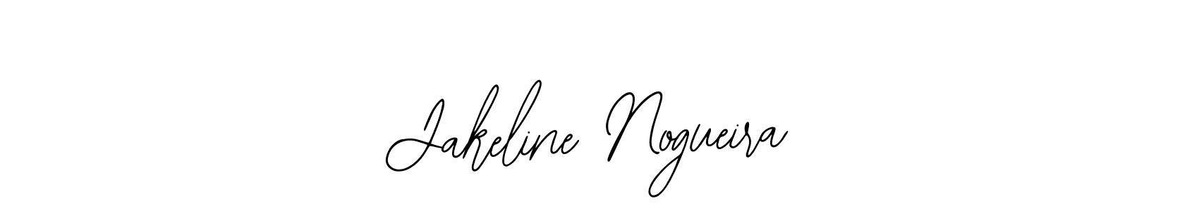 How to make Jakeline Nogueira name signature. Use Bearetta-2O07w style for creating short signs online. This is the latest handwritten sign. Jakeline Nogueira signature style 12 images and pictures png