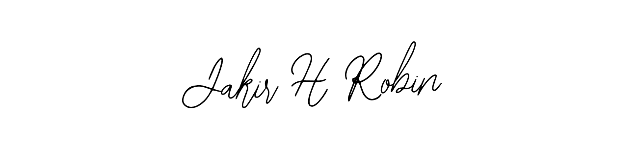 Use a signature maker to create a handwritten signature online. With this signature software, you can design (Bearetta-2O07w) your own signature for name Jakir H Robin. Jakir H Robin signature style 12 images and pictures png