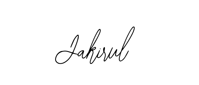 Use a signature maker to create a handwritten signature online. With this signature software, you can design (Bearetta-2O07w) your own signature for name Jakirul. Jakirul signature style 12 images and pictures png
