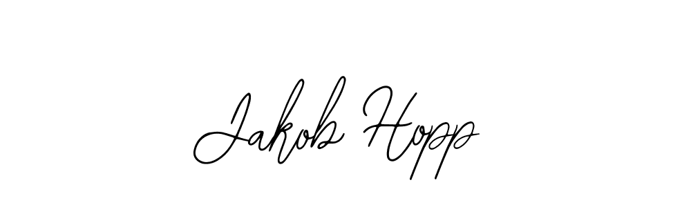 You should practise on your own different ways (Bearetta-2O07w) to write your name (Jakob Hopp) in signature. don't let someone else do it for you. Jakob Hopp signature style 12 images and pictures png