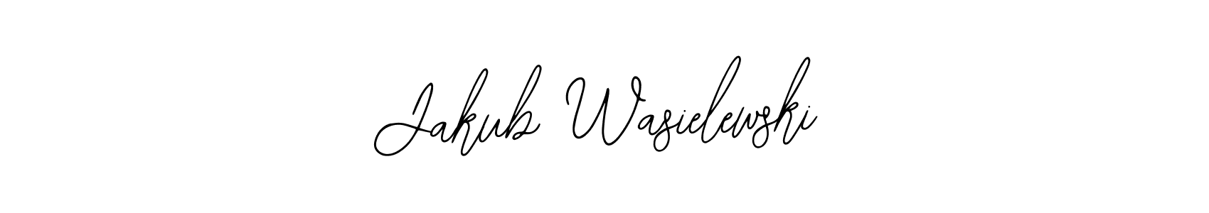 You should practise on your own different ways (Bearetta-2O07w) to write your name (Jakub Wasielewski) in signature. don't let someone else do it for you. Jakub Wasielewski signature style 12 images and pictures png