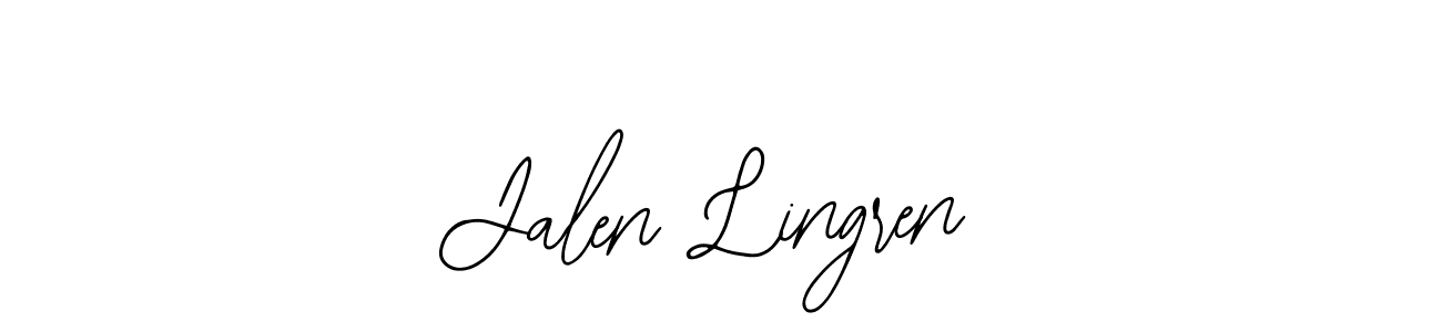 How to make Jalen Lingren name signature. Use Bearetta-2O07w style for creating short signs online. This is the latest handwritten sign. Jalen Lingren signature style 12 images and pictures png