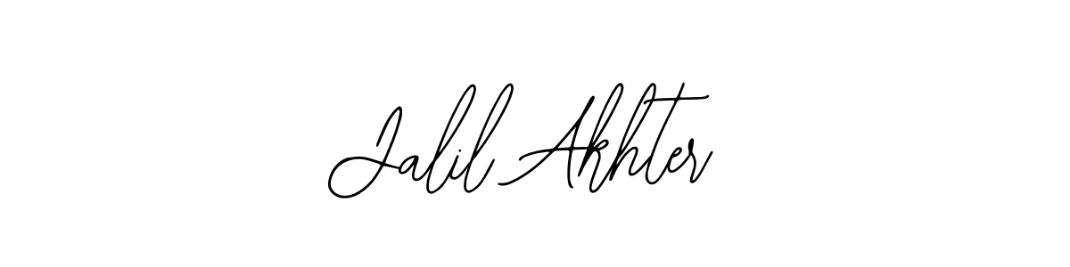 The best way (Bearetta-2O07w) to make a short signature is to pick only two or three words in your name. The name Jalil Akhter include a total of six letters. For converting this name. Jalil Akhter signature style 12 images and pictures png